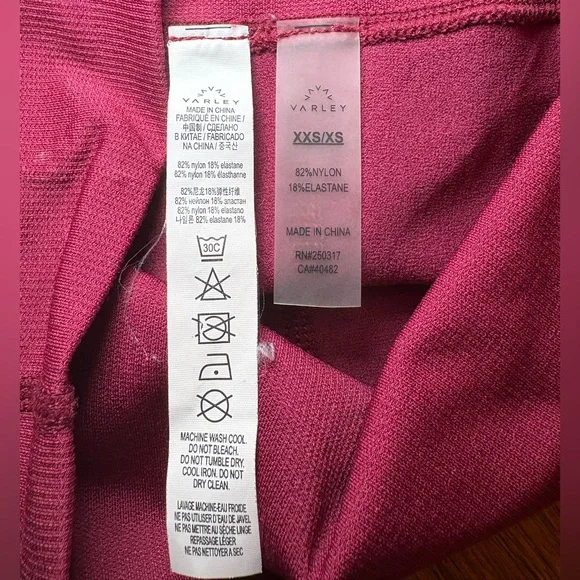 Varley Ioma Perforated Front Ombré Leggings size XXS - Picture 8 of 8